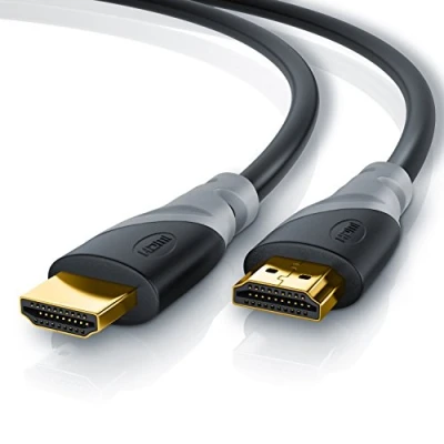 Abbildung von CSL 8K / 4K HDMI Kabel 2.1/2.0 5m @ 60Hz 120Hz 48 Gbit/s 3D Ultra High Speed mit Ethernet TV Blu ray PS5 Xbox Series X Switch schwarz 5 Meter