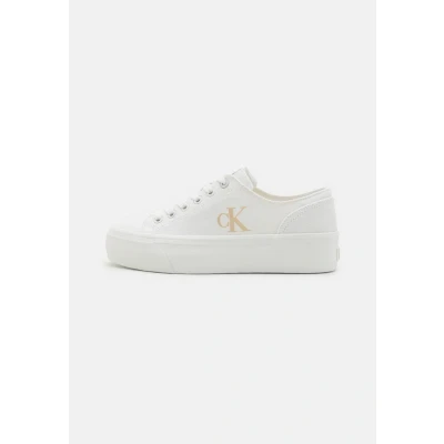 Abbildung von Calvin Klein Jeans Flatform Sneaker low, Damen, Größe: 41, Triple bright white Schuhe