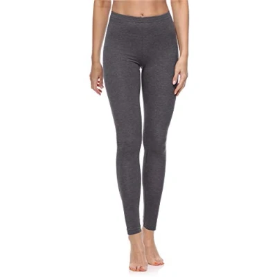 Abbildung von Merry Style Leggings Damen Baumwolle für das ganze Jahr Bequeme Blickdicht Ideal Yoga Sport Gym und Freizeit MS10 198 (Dunkelmelange, S)