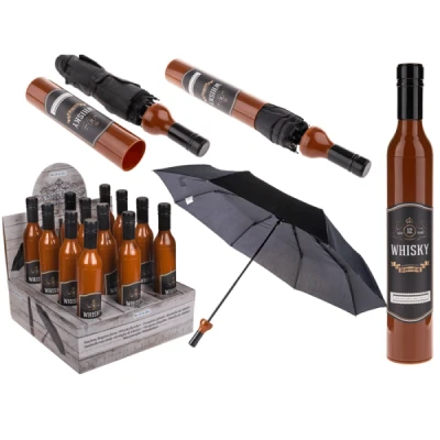 Abbildung von Cooler Taschen Regenschirm im Whiskyflaschen Design
