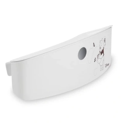 Abbildung von hauck Organizer für Alpha+, Beta+, Arketa Hochstuhl Aufbewahrungsbox mit Deckel zum Aufhängen, Einfache Befestigung an der Rückenlehne, Belastbar bis 3 kg, Leicht Abwischbar (Disney Pooh White)