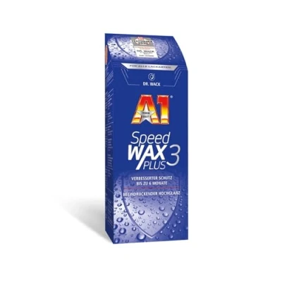 Abbildung von DR. WACK A1 Speed Wax Plus 3 500 ml Autowachs mit Wasserabperl Effekt Besserer Schutz &amp; Glanz durch Carnauba Booster Technologie Auto Lackversiegelung für alle Lacke Hochwertige Autopflege