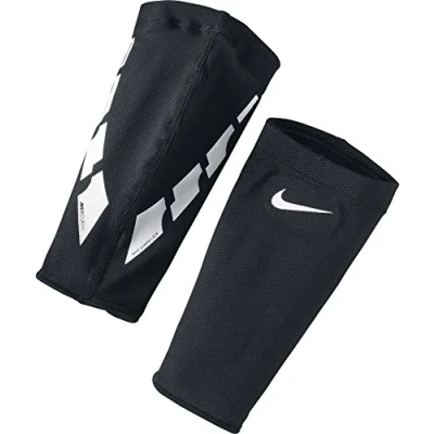 Abbildung von Nike Unisex Adult Guard Lock Elite Football Sleeve Schienbeinschoner Stutzen, Black/White/White, L