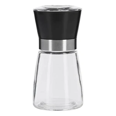 Abbildung von Westmark Gewürzmühle, Mit Keramikmahlwerk, Stufenlose Regulierung, Glas/Kunststoff, Schwarz/Silber/Transparent, 63542260