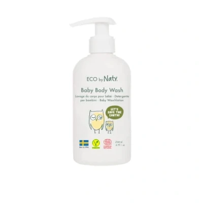 Abbildung von Eco by Naty, Baby Duschgel, Ökologische pflanzliche Inhaltsstoffe mit 0% Parfüm, Hypoallergen und dermatologisch getestet, 200 ml Flasche