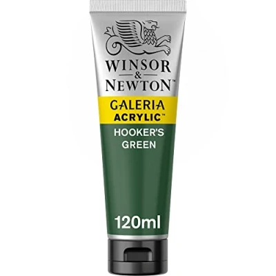 Abbildung von Winsor &amp; Newton 2131311 Galeria Acrylfarbe, hohe Pigmentierung, lichtecht, buttrige Konsistenz, 120ml Tube, hooker&#039;s grün