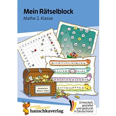 Abbildung von Mein Rätselblock Mathe 2. Klasse: Rätsel für kluge Köpfe mit Lösungen Förderung Freude (Das Rätselbuch die Grundschule, Band 692)