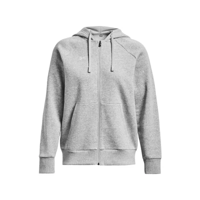 Abbildung von Under Armour Rival Sweatjacke Mod gray light heather white, Damen, Größe: XL, white