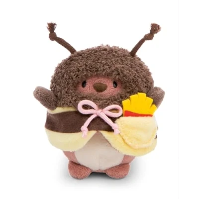Abbildung von NICI MYMOCHI Kuscheltier Set Bär Nomo 8 cm mit Pommes und Bienenkostüm in Geschenkbox, Flauschiges Stofftier zum Kuscheln, Spielen Liebhaben 61142