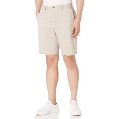 Abbildung von Amazon Essentials Herren Chinoshorts, 23 cm, Schlanker Schnitt, Stone, 29W