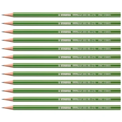 Abbildung von Umweltfreundlicher Bleistift STABILO GREENgraph Härtegrad HB 12er Pack