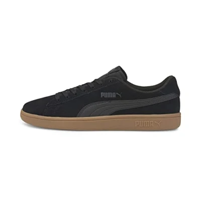 Abbildung von Puma Smash V2 Unisex Sneaker low, Größe: 45, Black Leder und textil