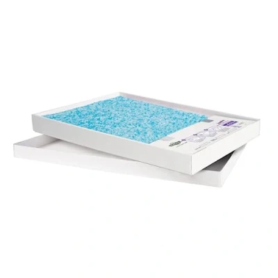 Abbildung von PetSafe ScoopFree Ersatzschale mit Silikat Katzenstreu, Für selbstreinigende Katzentoilette geeignet, 1er Pack, Hält bis zu 30 Tage, Blau