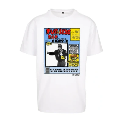 Abbildung von Mister Tee EAZY E RAP Magazine Tshirt print, Herren, Größe: XL, White