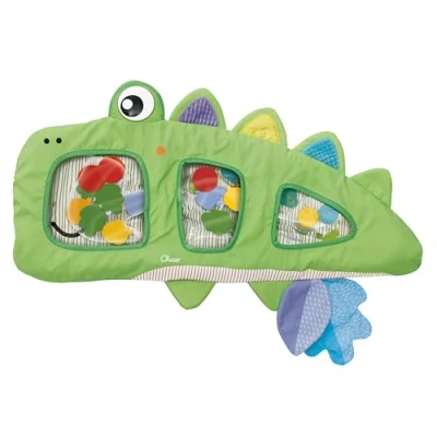 Abbildung von Chicco Wasserspielmatte Krokodil, sensorische Stimulation und Entwicklung des Kindes, mit Wasser, verschiedene Texturen, Formen, hilft bei logischer Fähigkeiten, Babyspielzeug 6 36 Monate