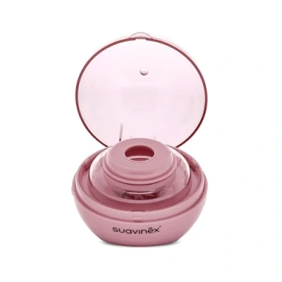 Abbildung von Suavinex, Duccio Tragbarer Schnuller Sterilisator mit UV Licht, entfernt 99% der Keime in 3 Minuten, batteriebetrieben oder USB, sicher, ohne Chemikalien, ideal für Reisen, Rosa