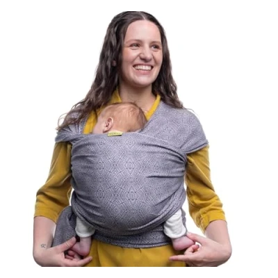 Abbildung von Boba Baby Tragetuch Neugeborene Elastisches Babytragetuch und Stilltuch für Unterwegs Einfach zu binden Babytrage ab Geburt bis 16kg (Kahla)