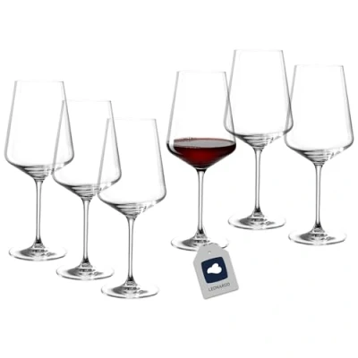 Abbildung von LEONARDO HOME Rotweingläser Puccini (6er Set) Kratzfeste Weingläser (750 ml) Spülmaschinenfest &amp; Langlebig Zeitlose Gläser für Rotwein Modernes Design Glas 069554