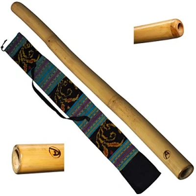 Abbildung von Australian Treasures DIDGERIDOO PRO series 120cm didgeridootasche für anfänger. KOSTENLOSER SCHLÜSSELANHÄNGER UND RABATTGUTSCHEIN FÜR UNTERRICHT INKLUSIVE