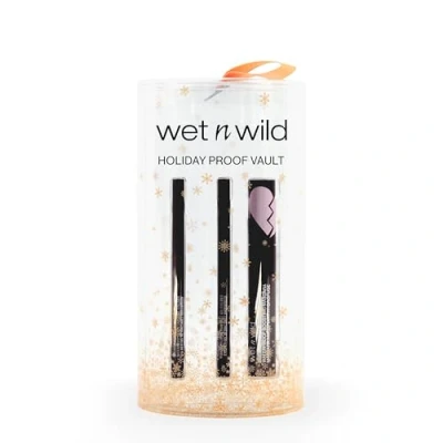 Abbildung von Wet n Wild Holiday Proof Vault, 3 teiliges Schminkset mit Schwarzer Wasserfester Mascara und 2 Wasserfesten Eyelinern, Hochpigmentierte, Leichte Formel, Angereichert Rizinusöl Vitamin E