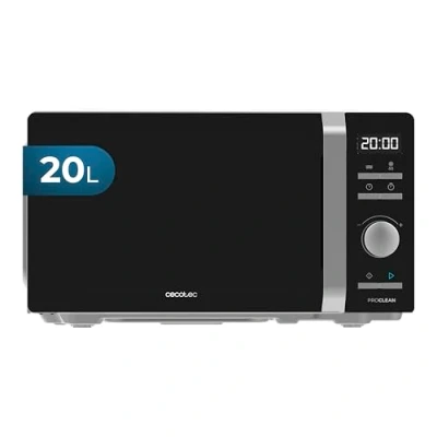 Abbildung von Cecotec Inverter Mikrowelle 19 l Kapazität Auftauen, Erhitzen und Kochen Proclean 5010 Inverter. 700 W, 5 Leistungsstufen, LED Display, 245 mm Drehteller, Timer, 8 Programme
