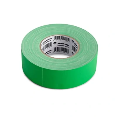 Abbildung von Manfrotto Chroma Key Green Gaffer Tape 50mm x 50m, Qualitätsband, Ultrastarker Halt, Geeignet für Keying Technik, StudioLink, Panoramahintergrund, LL LB7966