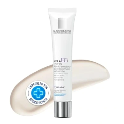 Abbildung von La Roche Posay Tagescreme gegen Pigmentflecken Mit LSF 30, Für jede Haut, patentiertem Melasyl und Niacinamid (Vitamin B3), Bekämpft beugt vor, Mela B3 Creme, 30 ml