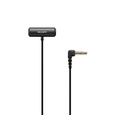 Abbildung von Sony ECM LV1 Ansteckmikrofon mit Stereo Tonaufzeichnung, Schwarz