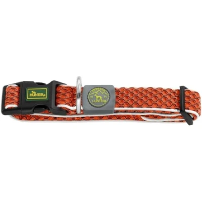 Abbildung von HUNTER HILO VARIO BASIC Halsung für Hunde, 3D Mesh Material, reflektierend, luftdurchlässig, leicht, M L, orange