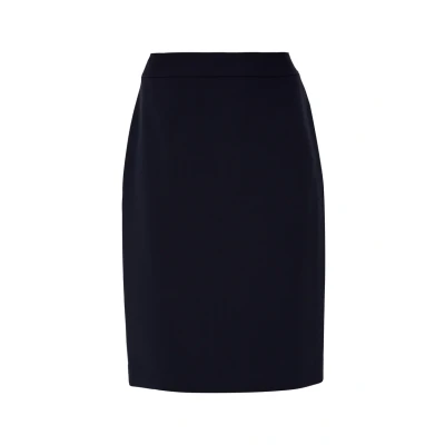 Abbildung von s.Oliver Black Label Kurzer AUS MIX Bleistiftrock, Damen, Größe: 46, Navy