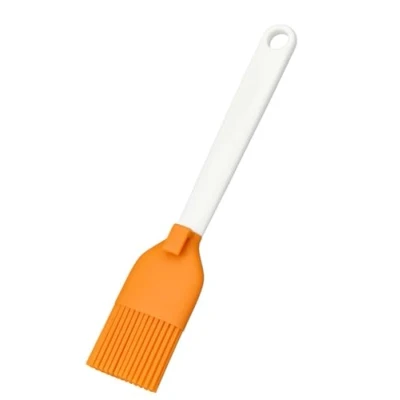 Abbildung von Fiskars Silikonpinsel, Länge: 19 cm, Kunststoff/Silikon, Orange/Weiß, Functional Form, 1023614