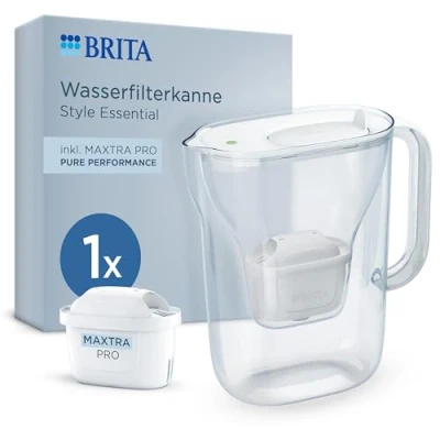 Abbildung von BRITA Wasserfilter Kanne Style Essential (2,4l) inkl. 1x MAXTRA PRO Pure Peformance (weiß)