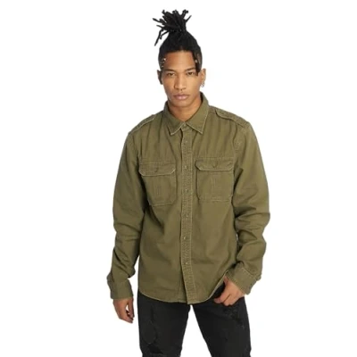 Abbildung von Brandit Vintage Shirt Long Sleeve, Farbe: Olive, Größe: XL