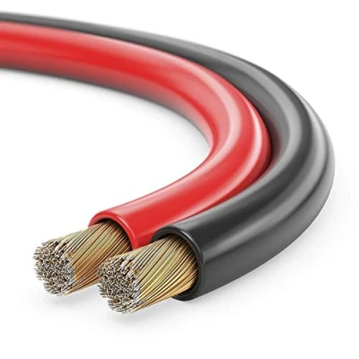 Abbildung von sonero® 10 Meter 2x2,50mm² CCA Lautsprecherkabel / Boxenkabel, Farbe: rot/schwarz