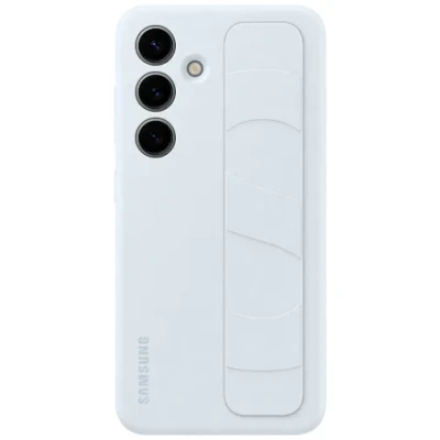 Abbildung von Samsung Standing Silikon Back Cover Blau Galaxy S24