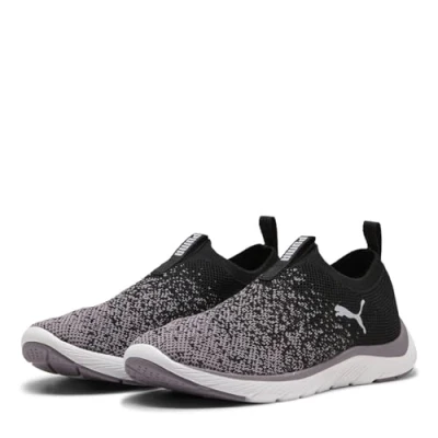 Abbildung von PUMA Damen Softride Remi Slip on Knit WN&#039;s Straßen Laufschuh, Black Plum Jam, 38.5 EU