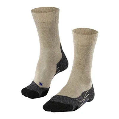 Abbildung von FALKE Herren Wandersocken TK2 Explore Cool M So Lyocell Funktionsmaterial antiblasen dick 1 Paar, Beige Nature Melange 4100, 42 43