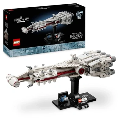 Abbildung von LEGO Star Wars: Tantive IV, Modell eines Sternenschiffs aus Eine Neue Hoffnung zum Bauen und Sammeln für Erwachsene, legendärer Sternjäger, Grandioses Geburtstags Geschenk Fans 75376