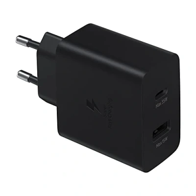 Abbildung von Samsung Dual USB C Schnellladegerät 35W Schwarz