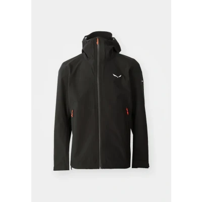 Abbildung von Salewa PUEZ Regenjacke / wasserabweisende Jacke, Herren, Größe: 50, Black out