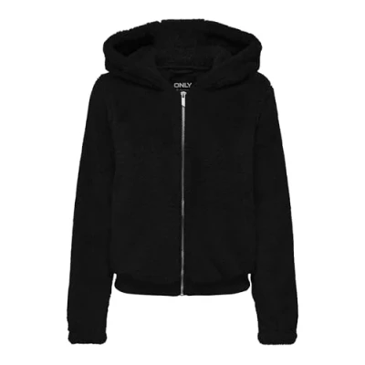 Abbildung von ONLY Onlnewanna Contact Fleecejacke, Damen, Größe: XS, Black