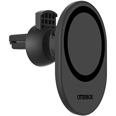 Abbildung von OtterBox Handyhalterung für MagSafe, Halterung Auto Lüftung, Starke magnetische Ausrichtung und Befestigung mit MagSafe Produkten, einfach zu justieren, kompatibel iPhone, Schwarz