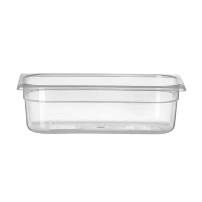 Abbildung von HENDI Gastronormbehälter, Temperaturbeständig von 40 bis 80C, Skalierung, Geruchs und geschmackneutral, 4L, Polypropylen, GN 1/3, 325x176x(H)100mm, Transparent