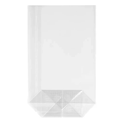 Abbildung von HEKU 100er Packung Transparente Bodenbeutel 300x180x75mm I Stabiler Kreuzboden Reißfestes Polypropylen Material Ideal für Süßigkeiten &amp; selbstgebackene Plätzchen
