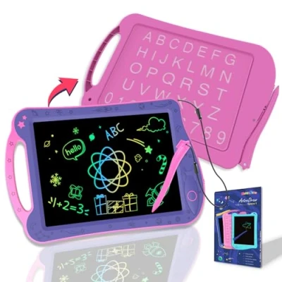 Abbildung von HOMESTEC AstroDraw Kinder Zeichentafeln, LCD Schreibtafel, Kinderspielzeug für 2 3 4 5 6 Jahre alte Jungen Mädchen Geschenke