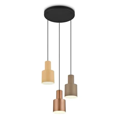 Abbildung von Hängeleuchte Agudo, multicolor, 3 flammig, Rondell