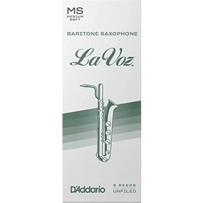 Abbildung von La Voz Blätter für Baritonsaxophon, Medium Soft, 5er Packung