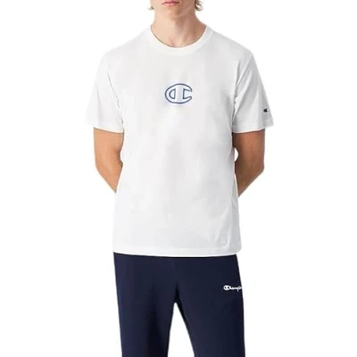 Abbildung von Champion Graphic Crewneck WITH Large LOGO Tshirt print für Kinder, Größe: 162/167, White