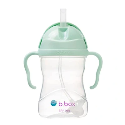 Abbildung von b.box Trinklernbecher für Jeden Winkel Flip Top, Schwerer Strohhalm, Griff, Auslaufsicher BPA Frei &amp; Spülmaschine Ab 6 M 240 ml