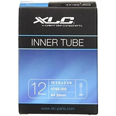 Abbildung von XLC 2508120200 Fahrradschlauch 12 1/2 x 2 1/4 47 203, 54 62 203 AV 33 mm, Schwarz